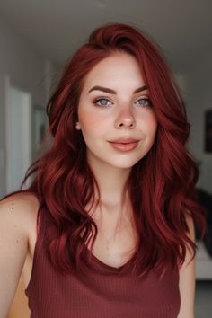 36 Cherry Cola Hair Ideas You Need To Try In 2024 Cherry Cola Hair Color On Pale Skin, Hair Color On Pale Skin, Cola Hair Color, Hair Color Cherry Coke, Cherry Coke Hair, Cherry Cola Hair Color, Cola Hair, Blood Red Hair, Cherry Cola Hair