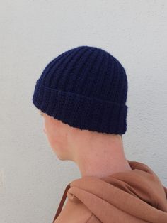 Knitted winter  hat for men and boy. I can make it in any color. Head circumference: approx. 55  cm Materials: wool (50%) and acrylic (50%) yarn You can see all my items in my etsy shop: https://www.etsy.com/shop/HappyMonBoutique?ref=seller-platform-mcnav If you have any question, please contact me. Thanks for looking! Navy Blue Hat, Men's Beanies, Winter Hats For Men, Hat Men, Hat For Man, Blue Hat, Men's Knit, Winter Knits, Knit Hat