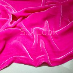 the pink fabric is very soft and shiny