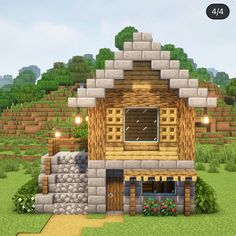 an image of a house made out of bricks