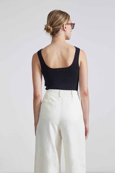 73% Organic Cotton, 27% Recycled Nylon Made in China Scoop neckline, cropped fit Dry Clean Only Fits true to size. Select your usual size. Chic Cropped Top With Minimal Stretch, Chic Scoop Neck Crop Top, Chic Minimal Stretch Cropped Top, Freda Salvador, Apiece Apart, Clare V., Dry Clean Only, Fall Floral, Scoop Neckline