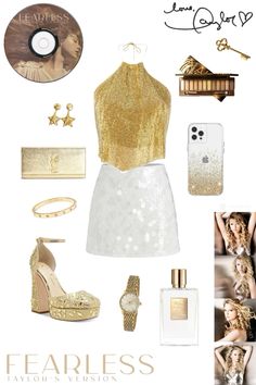 Taylor Swift Eras Tour outfit inspiration - Fearless era Taylor Swift Concert Outfit Ideas Fearless Era, Taylor Swift Iconic Outfits Fearless, Fearless Themed Outfits, Eras Tour Fits Fearless, Fearless Eras Tour Outfits, Taylor Swift Fearless Eras Tour, Taylor Swift Fearless Outfits, Eras Tour Aesthetic Fearless, Taylor Outfits