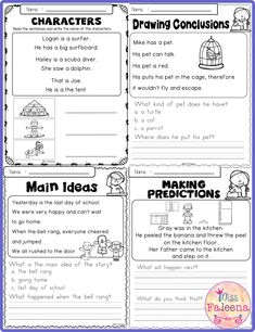 the worksheet for reading and writing with pictures to help students learn how to read