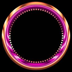 an abstract circular frame with stars in the center on a black background stock photo - 1387982