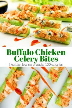 the cover of buffalo chicken celery bites