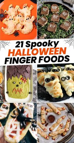 halloween finger foods that are spooky and fun for kids to make with them