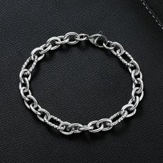 Brand New Men's White Gold Chain Link Bracelet Genuine 14k White Gold Plated Sterling Silver Length - 8" (Most Common Men's Size) Retail Price $300 Buy With Confidence From A Trusted Seller With A 99%+ Feedback Rating! *Also Available In Yellow Gold A0313 (Id-1560-) White Gold Jewelry With Curb Chain In Stainless Steel, Formal Silver Tarnish-resistant Chain Bracelet, Classic Silver Stainless Steel Chain Bracelet, Silver Link Bracelet Tarnish Resistant, Silver Link Bracelets Tarnish Resistant, Formal White Gold Stainless Steel Chain Bracelet, Classic Stainless Steel Oval Link Bracelet, Silver Stainless Steel Tarnish Resistant Chain Bracelet, Silver Stainless Steel Tarnish-resistant Chain Bracelet