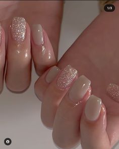 Nail Basic Korea, Calm Nail Designs, Tato Henna, Plain Nails, Beauty Nails Design