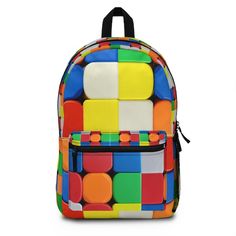 Check out this item in my Etsy shop https://www.etsy.com/listing/1396773853/rubiks-cube-backpack Rectangular Nylon Backpack For School, Multicolor Rectangular School Backpack, Multicolor Nylon Student Bag, Multicolor Standard Backpack, Multicolor Nylon School Bags, Multicolor Nylon Bags For School, Back To School Multicolor Backpack, Multicolor Standard Backpack For Study, Multicolor Standard Backpack For Back To School