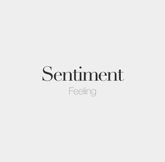 the word sentiment is shown in black and white