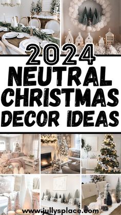 2024 neutral christmas decor, christmas decor ideas, white christmas decor, christmas decorations Neutral Christmas Pillows, Christmas Decir, Neutral Christmas Decor Ideas, Garland Fireplace, White Christmas Decor Ideas, Colorful Christmas Decorations, Neutral Holiday Decor, Cozy Winter Decor, Fireplace Christmas