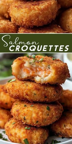 🌿 Get your omega-3 fix with these Low-Carb Salmon Croquettes! 💪 Perfect for anyone on a keto or low-carb diet, this recipe is easy to make and super satisfying. Great for meal prep or a quick family dinner! 🥗✨ #KetoMeals #LowCarbRecipes #SalmonRecipes #HealthyEating