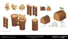 ArtStation - Project Dragon - Misc Furniture & Props 1, Airborn Studios Nicholas Kole, Action Adventure, Game Art