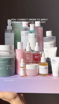 #skincare #korean #beautyblog #pink Korean Skincare Steps In Order, Korean Skincare Order, Skin Care For Glass Skin, Skincare Steps In Order, Korean Skincare Moisturizer, Korean Skincare Toner, 10 Step Korean Skincare Routine, Korean Moisturizer, Best Korean Moisturizer