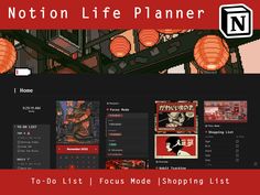 a red and black web page with the words not on life planner written below it