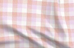 the pink and white checkered fabric is very soft