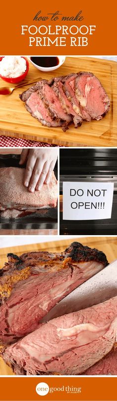 the food is being prepared and ready to be cooked in the oven, including meat