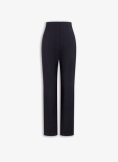 ALAÏA Women's Black CORSET PANT | ALAÏA US High Waist Elastane Pants For Formal Occasions, Chic Straight Leg Pants For Tailoring, Elegant Straight Pants With Zipper Closure, Fitted Dress Pants With Belt Loops In Straight Silhouette, Fitted Dress Pants With Belt Loops And Straight Silhouette, Fitted Tapered Leg Pants With Zipper Closure, Evening Straight Pants With Structured Boning, Fitted Straight Silhouette Evening Bottoms, Elegant Formal Bottoms With Zipper Closure