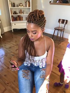 Braided Protective Styles, Braided Mohawk Black Hair, Braided Mohawk Hairstyles, Bob Braids Hairstyles, Mohawk Styles, Durban South Africa