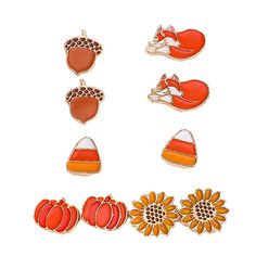 PRICES MAY VARY. Unique Desigh: Small pumpkin shape stud earrings,mini halloween element,gold silver fall earrings gift Safe and comfortable material: These Thanksgiving dangle earrings are mainly made of quality alloy, sturdy and smooth, comfortable to wear, light in weight and won't burden your ears, safe and durable, not bring you discomfort or irritation Excellent Halloween Gift : It is an excellent gift for any special day,especially for halloween. Also good for Hlloween Thanksgivng Day par Women Halloween Costumes, Autumn Earrings, Silver Falls, Small Pumpkins, Costume Earrings, Fall Earrings, Women Halloween, Day Party, Halloween Gift