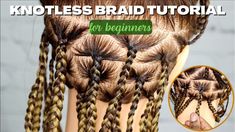 how to do knotless braids on myself Knotless Braids On Myself, Knotless Braids For Beginners, Braids On Myself, Braids For Beginners, Braid Tutorial, Step By Step