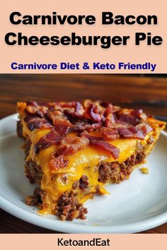 This carnivore bacom cheeseburger pie is delicous, and very easy to make. It's the perfect carnivore recipe! Also great for anyone on the keto diet. #Carnivore #CarnivoreDiet #CarnivoreRecipes Bacon Cheeseburger Pie, Keto Success Stories, Caveman Diet Food List, Diet Carnivore, Caveman Diet Recipes, Cheeseburger Pie, Calzone Recipe, Caveman Diet, Meat Diet