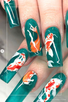 pisces fish nails designs Pisces Nails Designs Simple, Pices Zodiac Nails, Zodiac Nails Pisces, Zodiac Nails Designs Pisces, Art Zodiac Signs