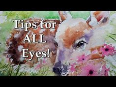 a painting of a deer with the words tips for all eyes