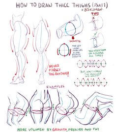 how to draw thighs part 1