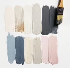 the paint swatches are all different colors