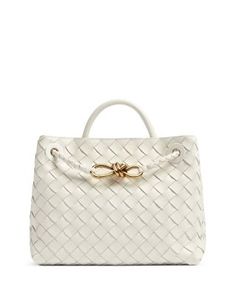 Bottega Veneta Small Andiamo Shoulder Bag Bottega Veneta Handbag, Bv Bag, Bottega Veneta Bags, Eyewear Womens, Looks Chic, Small Shoulder Bag, White Bag, Small Bags, Bottega Veneta