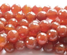 16 inch strand. The carnelian faceted round beads are of A grade quality. The bead size is 8mm in diameter. There are about 47 beads per strand. Product ID ( SKU ) : F057-3 Bead hole sizes: 4mm : about 0.5 - 0.8mm 6mm, 8mm, 10mm, 12mm : about 1mm The bead size and color may vary slightly. See the Shop: www.etsy.com/shop/GiftsJoyonEtsy Green Goldstone, Jewerly Making, Carnelian Beads, Bead Shop, Crazy Lace Agate, Red Bead, Wholesale Beads, Nature Jewelry, Agate Beads