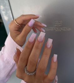 Purple Ombre Nails, Her Nails, Classy Acrylic Nails, Pink Nail