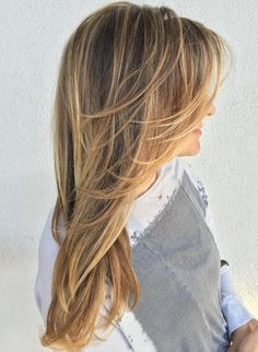 80 Cute Layered Hairstyles and Cuts for Long Hair in 2017 Trendy Layered Hairstyles, Long Fine Hair, Layered Haircuts With Bangs, Layered Hair With Bangs, Framing Layers, School Hair, Long Layered Haircuts, Long Hair With Bangs