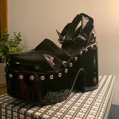 New In Box, Never Worn. Size 7.5 (38) 5 Inch Heel, 2.5 Inch Platform. So Cute!!! 5 Inch Heels, Platform Heels, Women Shoes, Heels, Women Shopping, Black