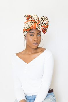 Quick fix for a bad hair day or fashion statement, this african head wrap is the solution. A headwrap helps maintain the moisture of your curls. It will also easily work as a neck scarf. Features - 100 % cotton - Raw ends sewn - approx 70" L x 21" (180cm x 55cm) give or take 1/2" because of the hand made nature of the wrap Thanks for stopping by - do not hesitate to let me know if you have any questions. For more headwraps click here: http://bit.ly/2pttrQa African Head Wrap Photoshoot, Congolese Head Wrap, Casual One-size Solid Color Headwrap, Cheap Summer Headwrap, One Size, African Head Scarf, Swahili Fashion, African Turban, Black One-size Headwrap With Scarf Detail