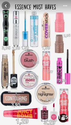 Make Up Toys, Blush And Contour, Lash Princess, Clear Brow Gel, Essence Makeup, Best Lip Gloss, Clear Lip Gloss, Pinterest Makeup, Mens Haircuts Short