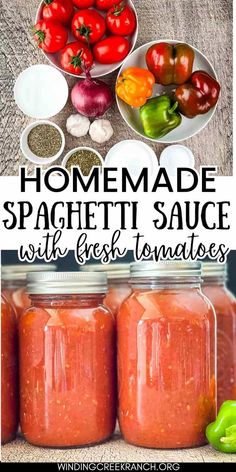 Stop settling for store-bought sauces when you can easily make your own homemade spaghetti sauce with fresh tomatoes. This is the best homemade sauce and it will make your pasta dishes unforgettable. This recipe comes complete with easy-to-follow canning instructions that ensures you'll have delicious spaghetti sauce all year round. Water Bath Canned Spaghetti Sauce, Canning Spaghetti Sauce Water Bath Recipes, Home Made Spaghetti Sauce Canned, Canning Pasta Sauce Water Bath, Home Made Spaghetti Sauce For Canning, Water Bath Canning Spaghetti Sauce, Water Bath Spaghetti Sauce, Home Canned Spaghetti Sauce, Easy Water Bath Canning Recipes