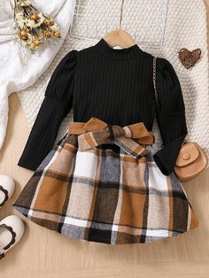 Thanksgiving Outfit Kids, Casual Christmas Party Outfit, Gigot Sleeve, Toddler Designer Clothes, Belted Skirt, Frock Fashion, Tropical Prints, Vacation Vibes, Casual Day Outfits