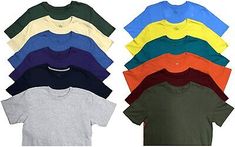 Great shopping ideas for SOCKS'NBULK Mens Cotton Crew Neck Short Sleeve T-Shirts Mix Colors Bulk Pack, Men's Clothing Cheap Moisture-wicking Men's T-shirt, Shopping Ideas, Top Seller, Mens Clothing, Cotton Tee, Men's Clothing, Casual Looks, New Fashion, Tee Shirt