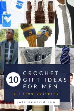 crochet gift ideas for men all free patterns