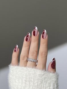 Check out what I found on Amazon! #ShopByInterest Dark Red Nails, Chic Holiday, Burgundy Nails, Great Nails, Winter Nail Art, Festival Nails, Christmas Pudding