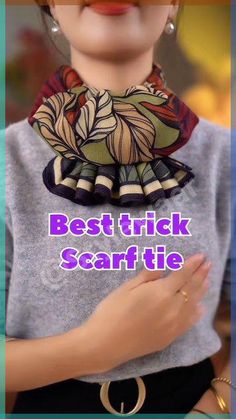 New way to tie a scarf around neck#ootdhijab #ootdfashion #ootd #tie #fashiontrends #fashion #scarffashion #scarf #scarftie #youtubeshorts #shortfeed #shorts...