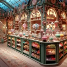 a room filled with lots of candy and candies