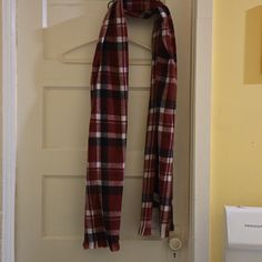 Brand New, Never Worn Red Plaid Scarf Red Plaid Scarf, Wearing Red, Red Plaid, Plaid Scarf, Lady In Red, Scarf Wrap, Scarf Accessory, Women Accessories, Plaid