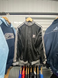 Vintage Adidas Originals Mens Large Black Zipper Sweatshirt | 90's - Vintage Style - 🌟Great Condition 🌟 - Large Size 📦Free Delivery (UK) & Same Day Dispatch      Approx 2-5 working days Transit  🌏Worldwide Dispatch (5-14Days) 📩message if any questions :) Winter Crew Neck Track Jacket For Streetwear, Crew Neck Outerwear With Three Stripes For Streetwear, Sporty Crew Neck Track Jacket For Streetwear, Retro Streetwear Track Jacket With Ribbed Cuffs, Winter Track Jacket With Three Stripes Branding, Retro Track Jacket With Ribbed Cuffs For Streetwear, Vintage Winter Track Jacket With Three Stripes, Black Crew Neck Track Jacket For Streetwear, Vintage Three Stripes Track Jacket For Winter