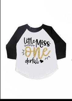 Little Miss Onederful, Miss Onederful, 1st Birthday Shirt, 1st Birthday Shirts, Glitter Birthday, Birthday Girl Shirt, Girl First Birthday, Girl Shirt, One Year Old