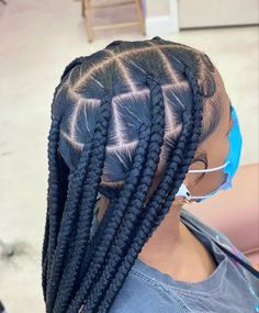 Large Knotless Braids, Large Knotless, Quick Braids, Braiding Styles, Big Braids, Goddess Braids Hairstyles, Single Braids