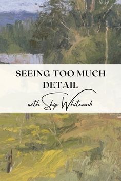 the cover of seeing too much detail with step - by - step paintings