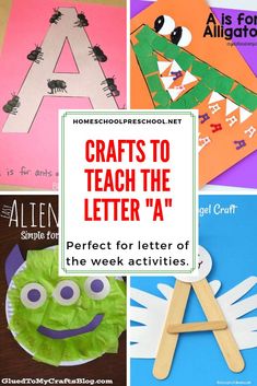 crafts to teach the letter a perfect for letter of the week activities and printables